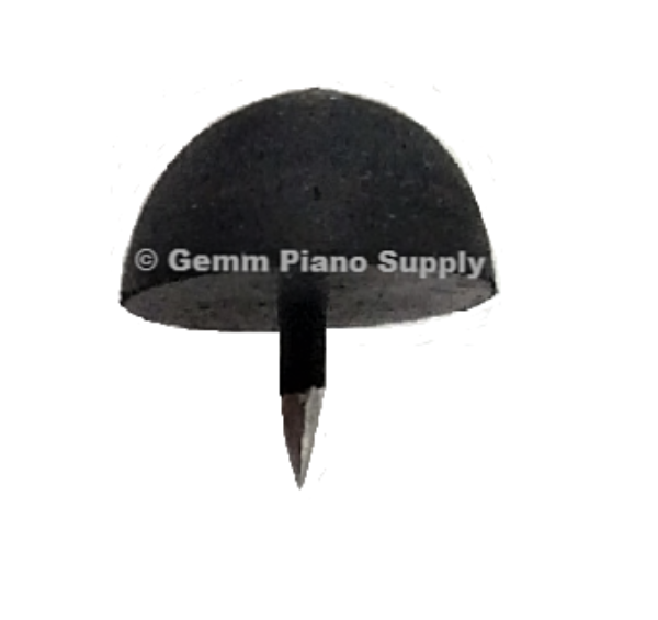 Piano Cabinet Rubber Head Nail Bumper 5/8" Dia. Black