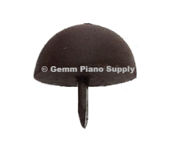 Piano Cabinet Rubber Head Nail Bumper 5/8" Dia. Brown