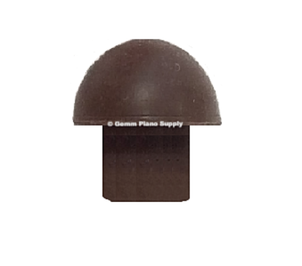 Piano Cabinet Rubber Button/Bumper 9/32" Stem Dia. 7/16" Head Dia. Brown