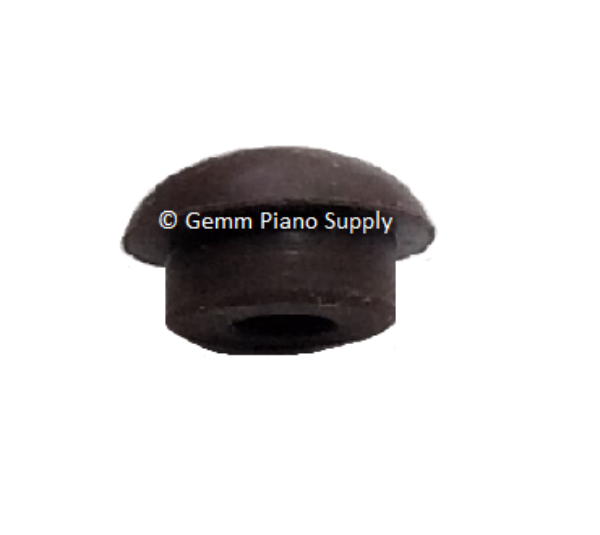 Piano Cabinet Rubber Button/Bumper 11/32" Stem Dia. 7/16" Head Dia. Brown