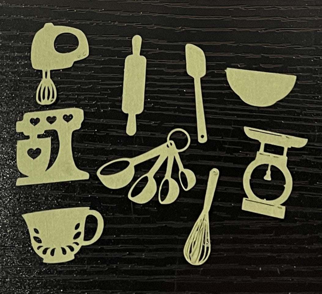 Baking Tools Paper Cut-outs