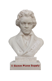 Authentic Beethoven Composer Statuette, 5"- 5-1/2" High