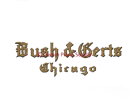 Bush & Gerts Piano Fallboard Decal