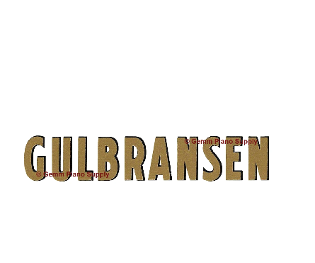 Gulbransen Piano Fallboard Decal