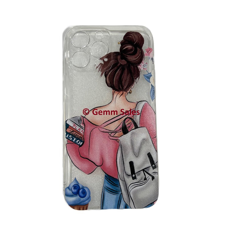 iPhone 13 Pro-Max Case - College  Girl