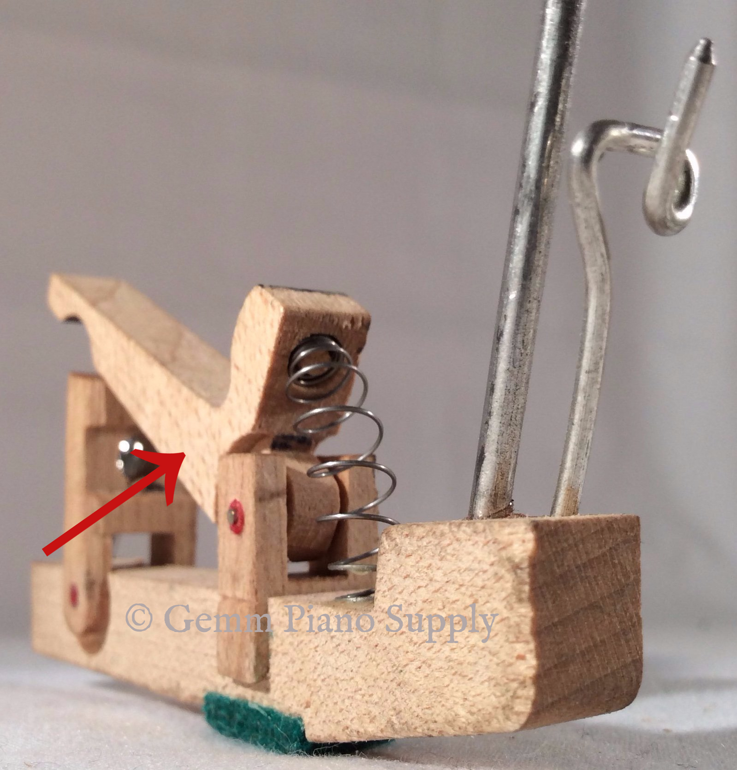 Upright Piano Compact Jack with Flange - Individual