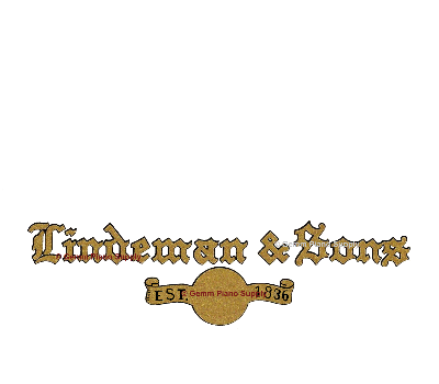 Lindeman & Sons Piano Fallboard Decal