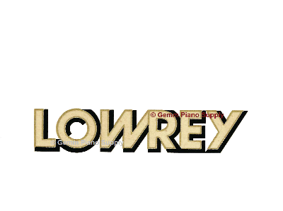 Lowery Piano Fallboard Decal