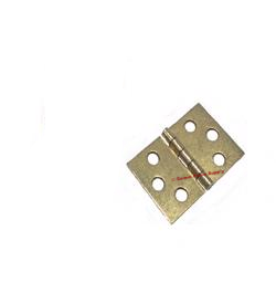 Piano Bench Hinge Steel, Brass Plated 1-14/16" long x 1-1/4"