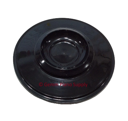 Piano Plastic Caster Cup, 5-3/4" Ebony
