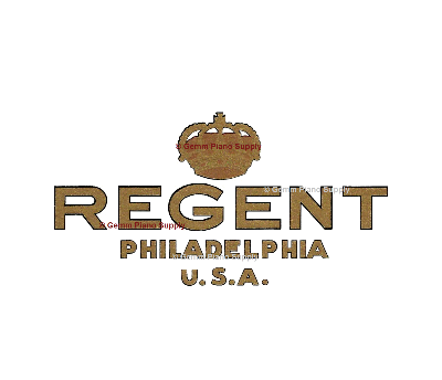 Regent Piano Fallboard Decal