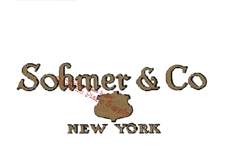 Sohmer Piano Fallboard Decal