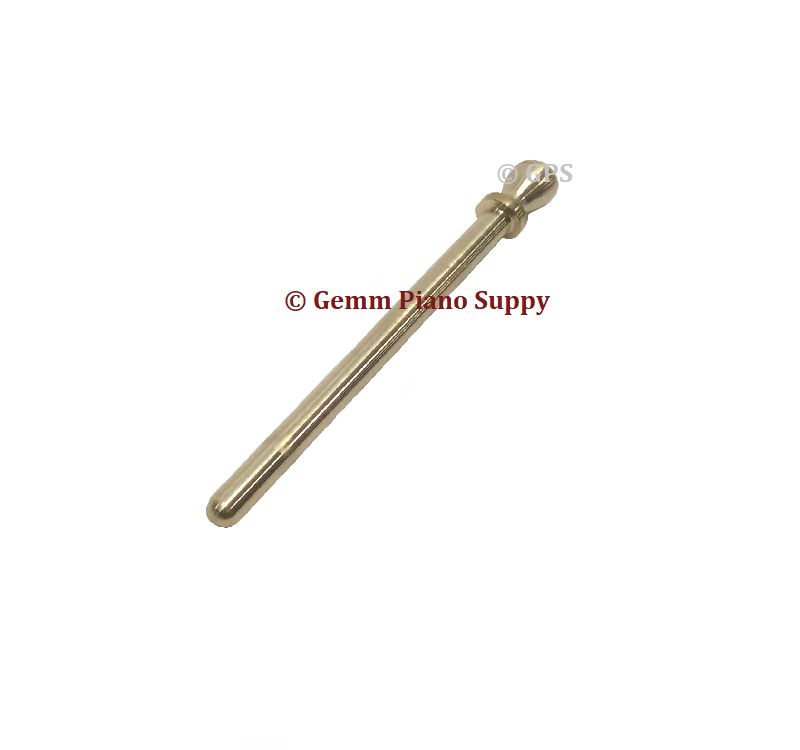 Steinway Piano Style Hinge Pin Ball Tip Type, Brass 2" x .150"