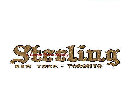 Sterling Piano Fallboard Decal