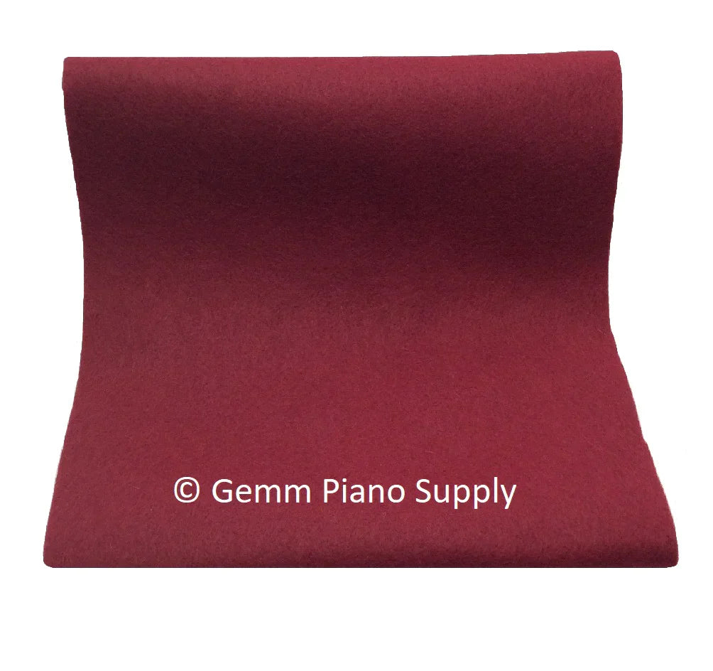 Grand Piano String Felt Cover, Maroon, 1/4 Yard (9")