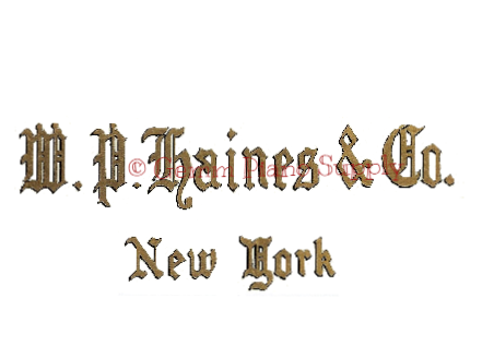 W.P. Haines & Co Piano Fallboard Decal