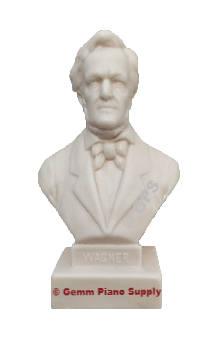 Authentic Wagner Composer Statuette, 5"- 5-1/2" High