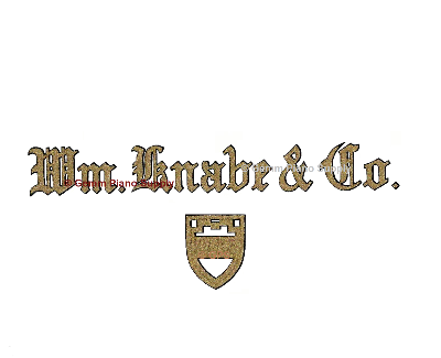 Wm. Knabe & Co Piano Fallboard Decal