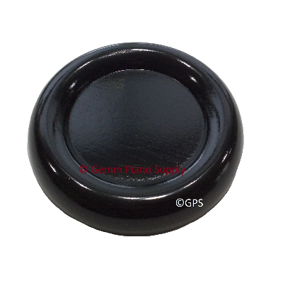 Piano Dual Wheel Hardwood Caster Cup, Ebony High Gloss