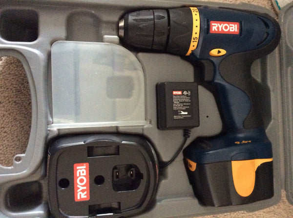 RYOBI Cordless Drill-Driver, Model HP496 - 9.6 Volt