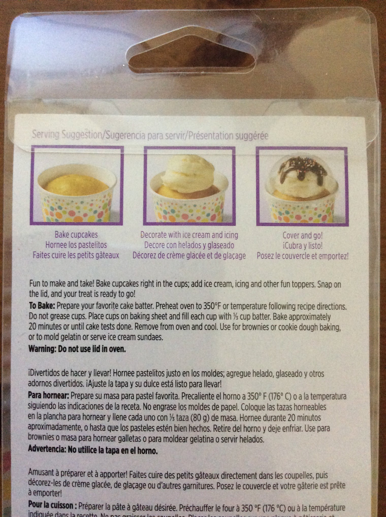 Wilton Covered Baking Cups Confetti Set of 6