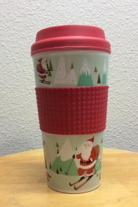 Holiday Travel Mug with Grip Sleeve 16 oz Insulated