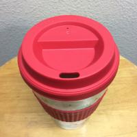 Holiday Travel Mug with Grip Sleeve 16 oz Insulated