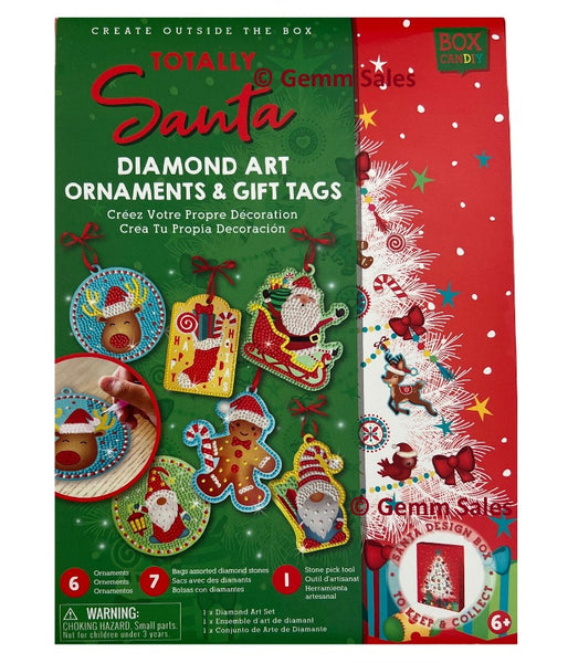 Christmas Diamond Art Ornaments & Gift Tags 17 Piece Kit – Gemm