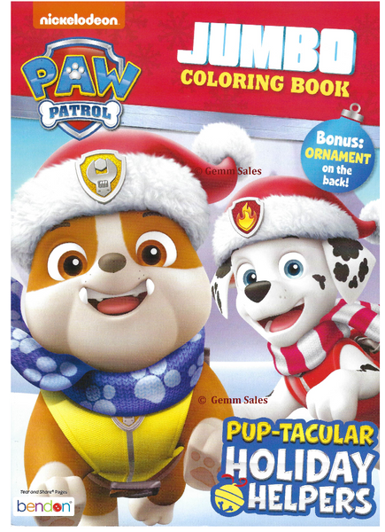 Christmas Paw Patrol Jumbo Coloring Book - Pup-Tacular Holiday Helpers –  Gemm Sales Company