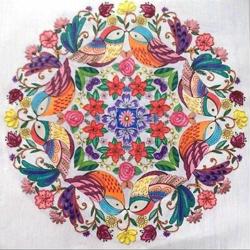 Embroidery Art Summer Birds