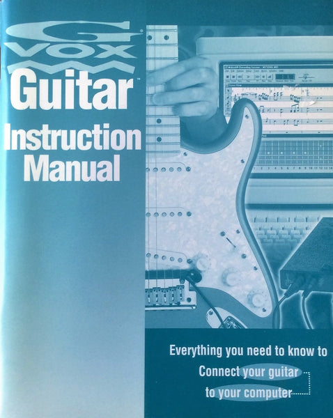 G VOX Guitar Instruction Manual replacement Gemm Sales Company