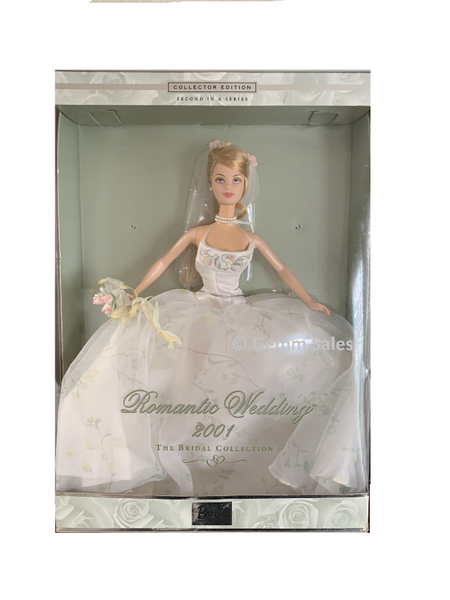 Romantic Wedding Barbie, The Bridal Collection, 2001 Barbie Collectibl –  Gemm Sales Company