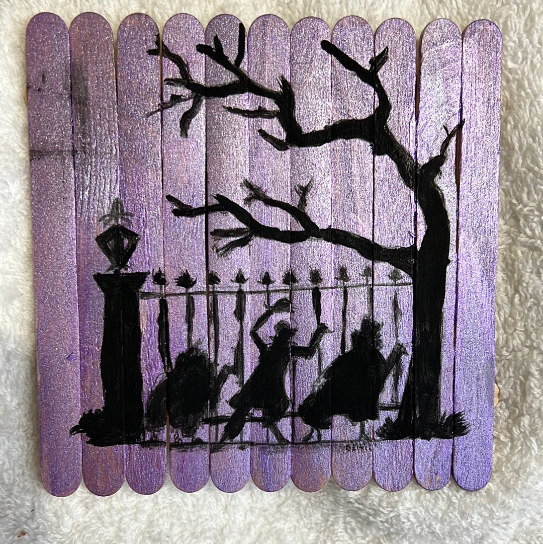 Disneyland's Haunted Mansion Hitchhiking Ghosts, Silhouettes Disneyland