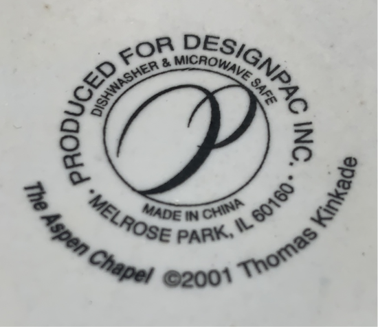 Vintage Thomas Kinkade 2001 - The Aspen Chapel - Pencil Holder