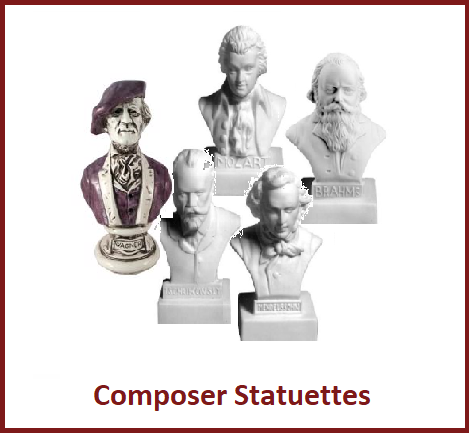 Piano Composer Statuettes