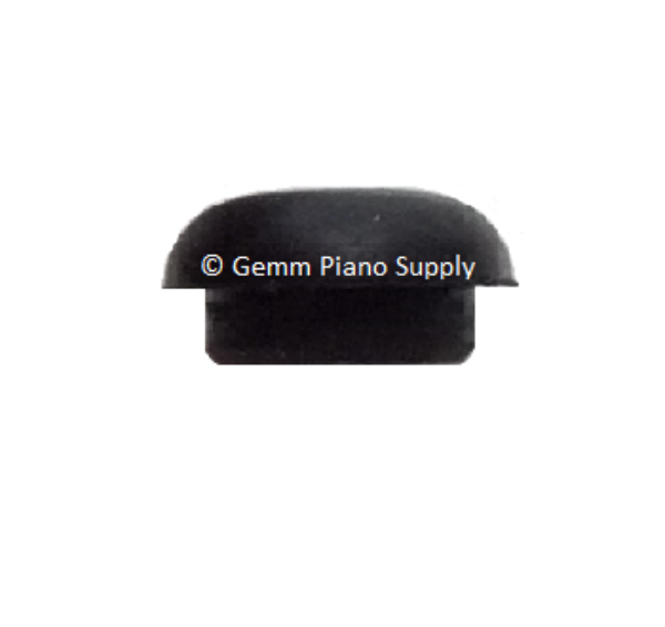 Piano Cabinet Rubber Button/Bumper 7/16" Stem Dia. 9/16" Head Dia. Black