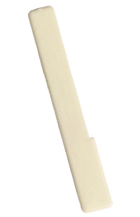 Piano Keytop Simulated Satin Ivory 6" Length, 1-15/16" Short Head - Individual Replacement Key