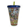 Authentic Disney Tumbler with Straw - Movie Characters and rides