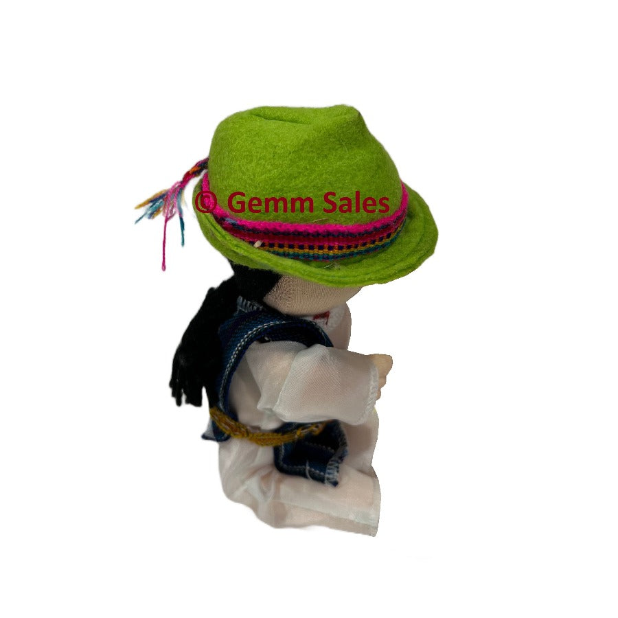 Authentic Ecuador Otavalo Indigenous Rag Doll Hat