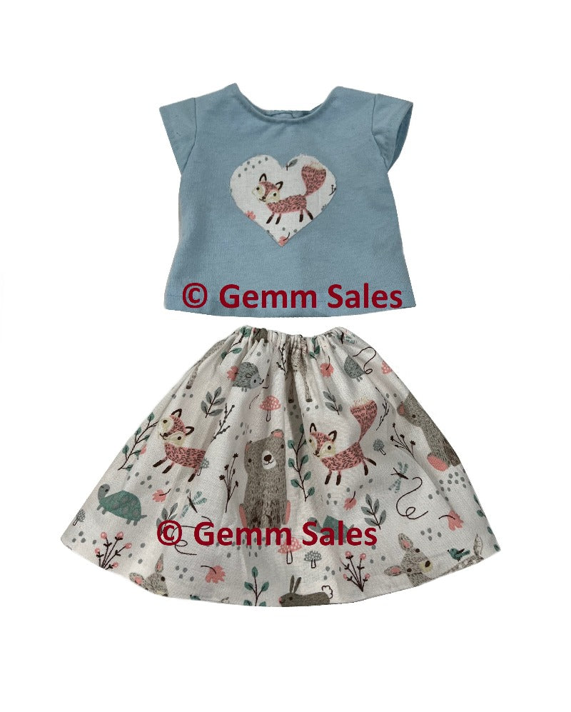 Blouse and Skirt Set, 18 Inch Doll, American Girl