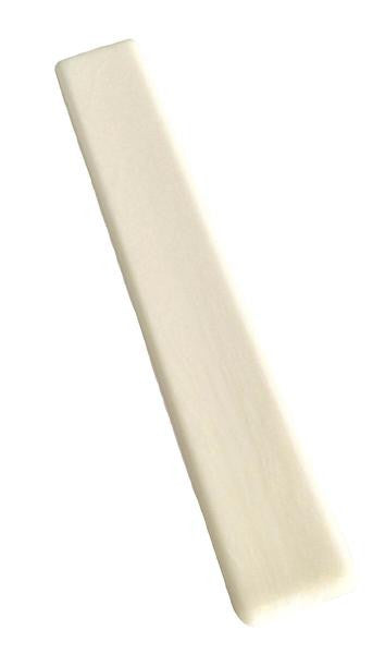 Piano Keytop Simulated Satin Ivory 6" Length, 1-15/16" Short Head - Individual Replacement Key