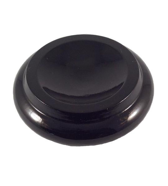 Hardwood Maple Piano Caster Cup, Ebony High Gloss