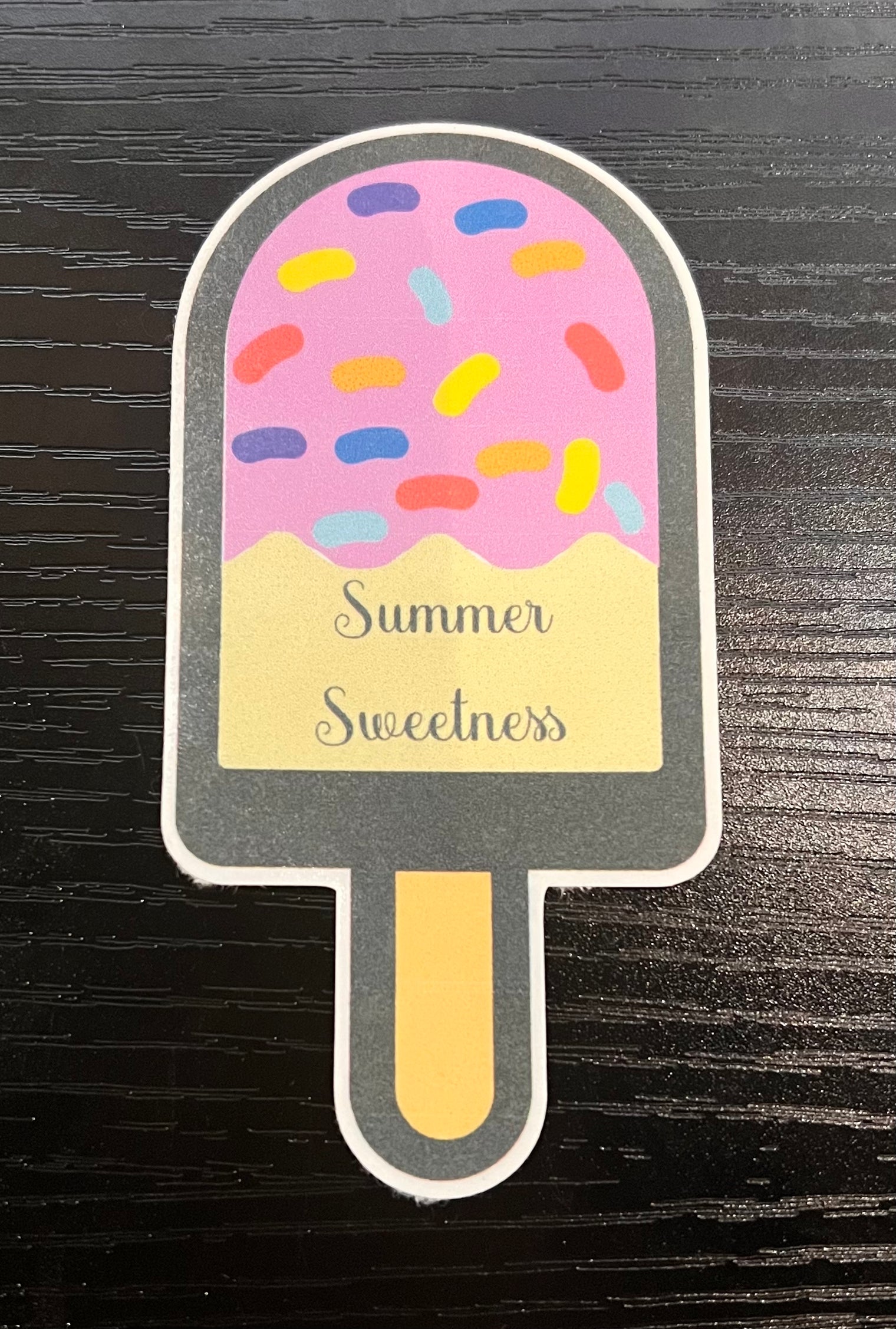 Summer Sweetness Ice Cream - Handmade Die Cut Sticker