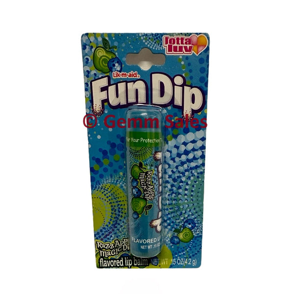 Lip Balm Fun Dip Razz Apple Flavored Magic Dip