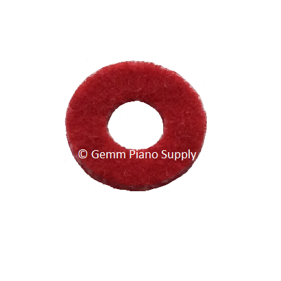 Piano Hitch Pin Regulating Punchings, Red, 3/8" OD