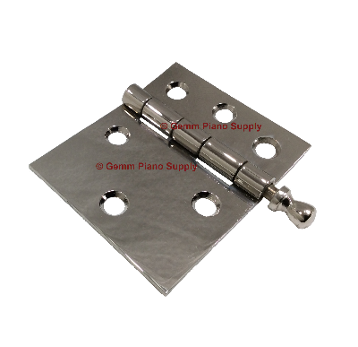 Piano Top Hinge, Nickel 2-7/16" x 2"