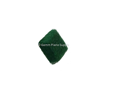 Piano Hammer Butt Felt Square, Green (Thin) - Individual