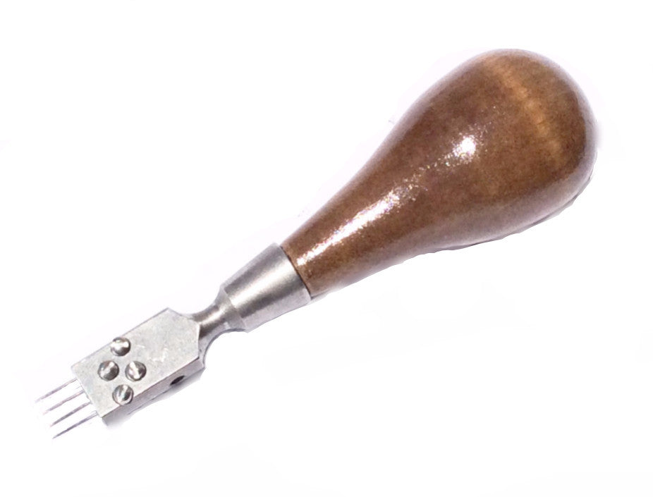 Piano Hammer Voicing Tool 4 Needle With Hardwood Handle, Straight Head