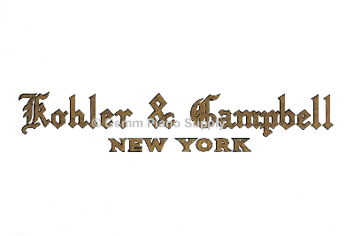 Kohler & Cambell Piano Fallboard Decal