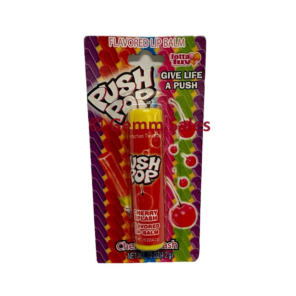 Lip Balm Fun Dip Push Pop Cherry Splash Flavored